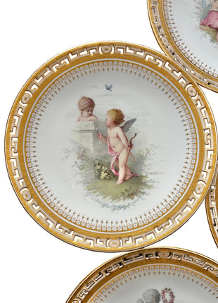 Antique Minton Collection Plate: Cupido
