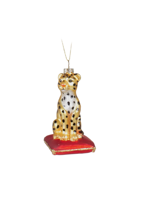 Jolly Leopard Ornament