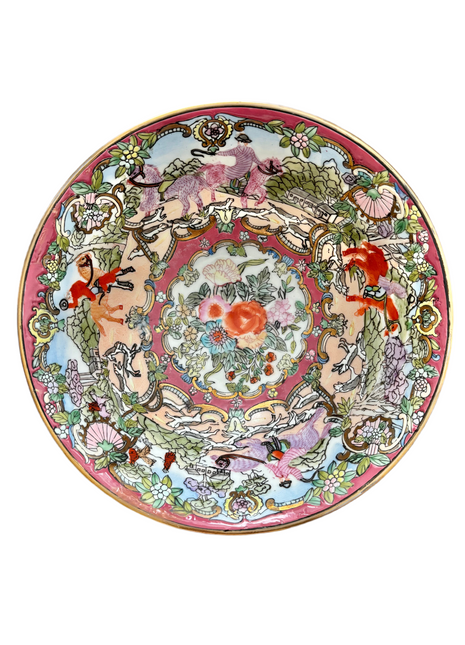 Chinoiserie Fox Hunt Bowl