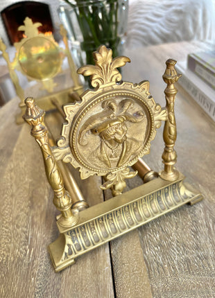 Antique Brass Collapsible Bookholder
