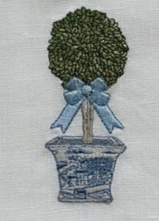 Madison Ave Topiary Linen Towel