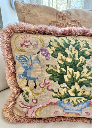 Hummingbird Aubusson Pillow