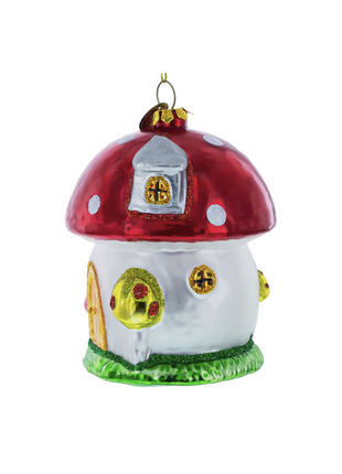 Mushroom Cottage Ornament