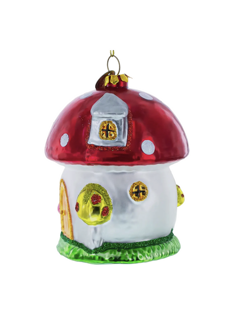 Mushroom Cottage Ornament
