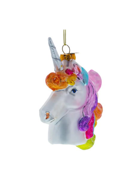 Rainbow Unicorn Ornament