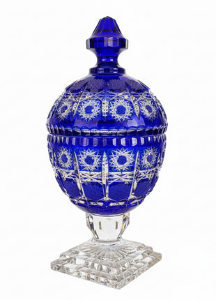 Cobalt Crystal Lidded Egg