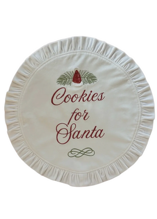 Cookies for Santa Velvet Ruffled Placemat