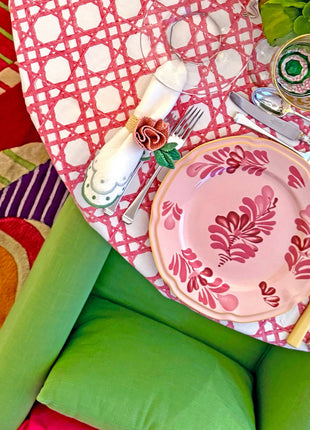 Gordes Pink Dinner Plates (Set of 4)