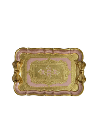 Le Petit Bow Florentine Tray (Candy Pink)