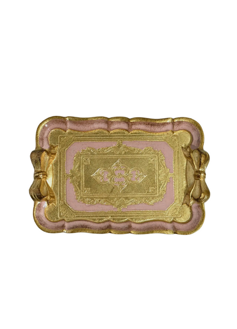Le Petit Bow Florentine Tray (Candy Pink)