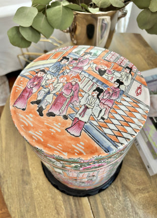 Rose Famille Tea Caddy