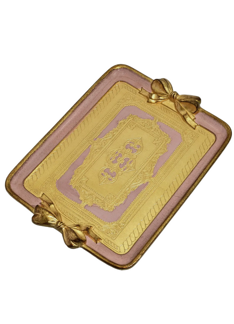 Princess Florentine Bows Tray (Candy Pink)