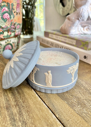 Wedgewood Lavender Jasperware Lidded Candle