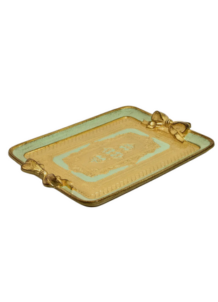 Princess Florentine Bows Tray (Pistachio)