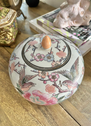 Vintage Neiman Marcus Chinoiserie Ginger Jar