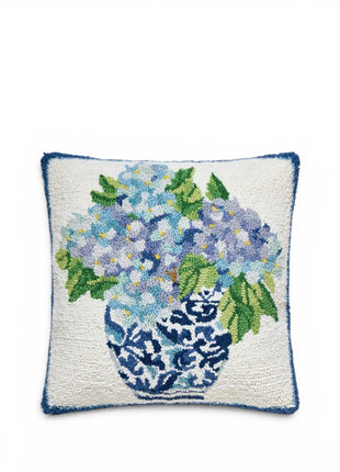 Chinoiserie Hydrangea Hook Pillow