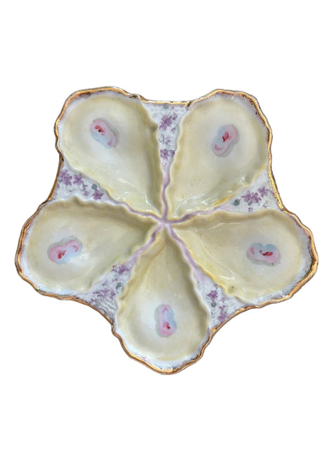 Antique Etoile Oyster Plate