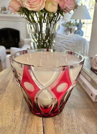 Cranberry Crystal Holiday Candle