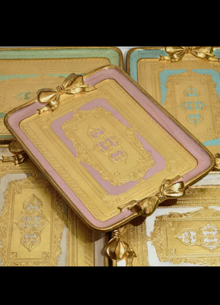 Princess Florentine Bows Tray (Candy Pink)