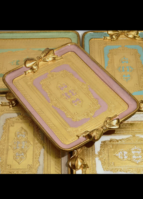 Princess Florentine Bows Tray (Candy Pink)