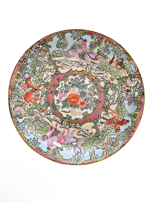 Chinoiserie Fox Hunt Plate