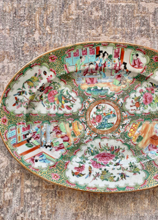 Antique Rose Medallion Platter
