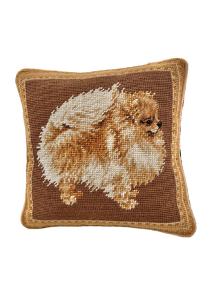 Baby Pom Needlepoint Pillow