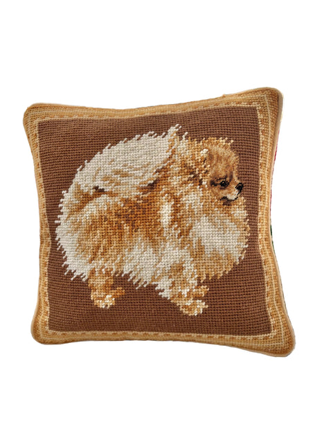 Baby Pom Needlepoint Pillow