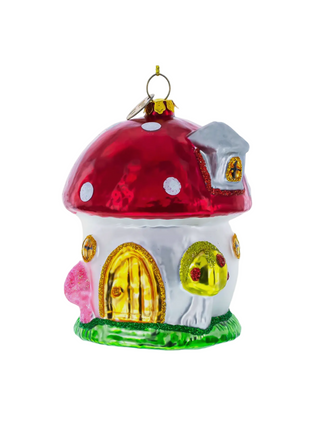 Mushroom Cottage Ornament