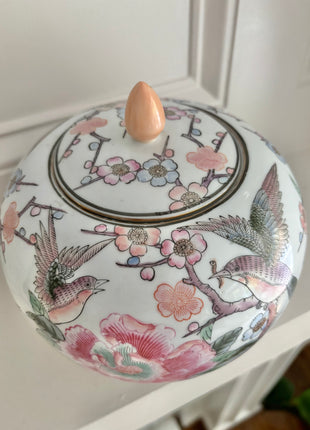 Vintage Neiman Marcus Chinoiserie Ginger Jar