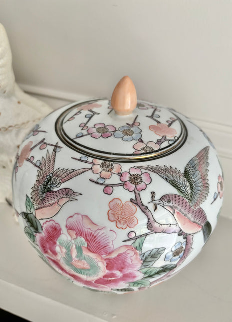 Vintage Neiman Marcus Chinoiserie Ginger Jar