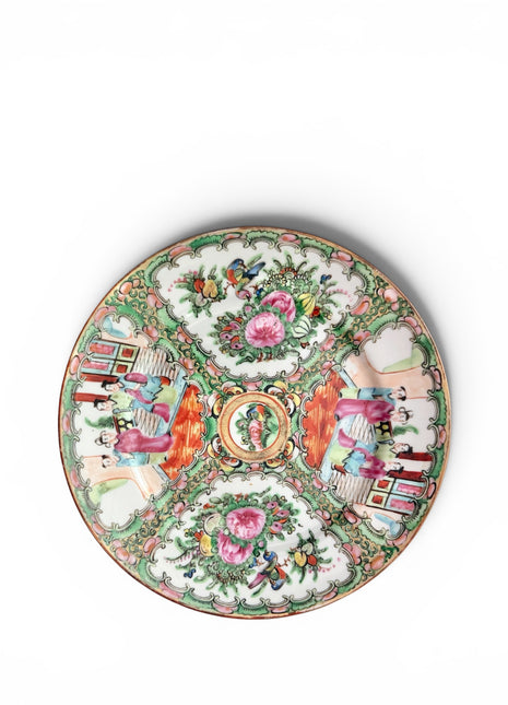 Antique Rose Medallion Plates 8.25”