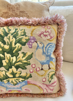 Hummingbird Aubusson Pillow