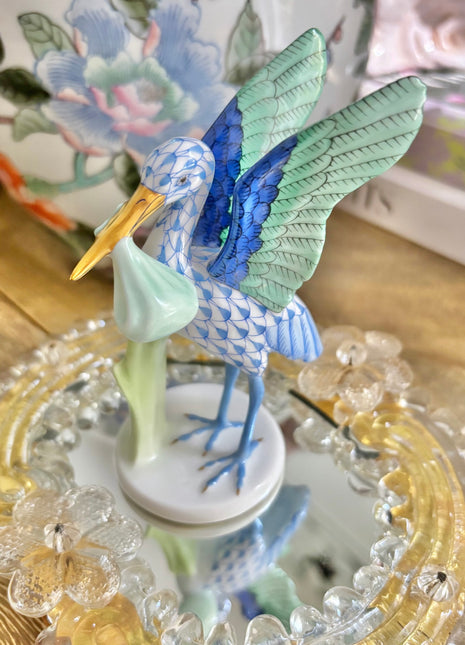 Herend Stork with Baby