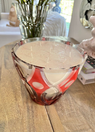 Cranberry Crystal Holiday Candle