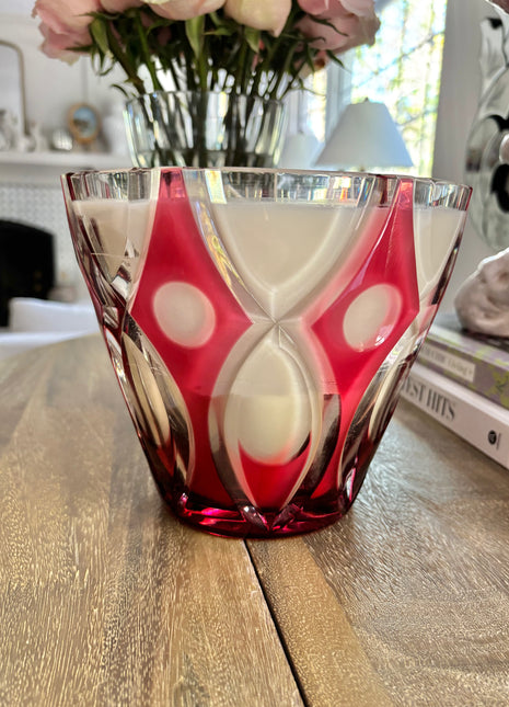 Cranberry Crystal Holiday Candle