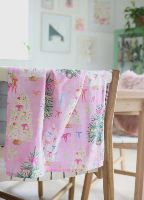 Whimsical Christmas Tree Tea Towel
