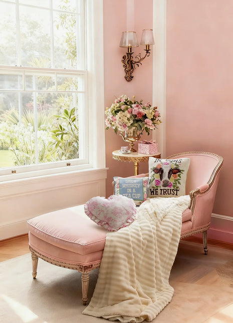 Hearts Ruffle Pillow