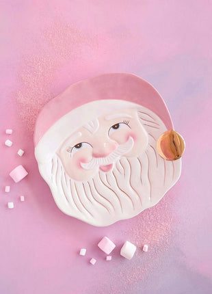 Papa Noel Pink Cookie Platter