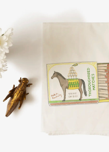 Thoroughbred Matchbox Tea Towel
