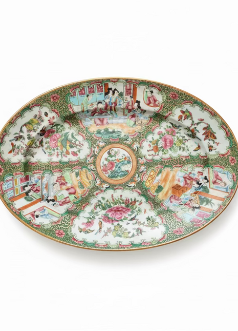 Antique Rose Medallion Platter