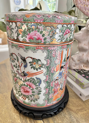 Rose Famille Tea Caddy