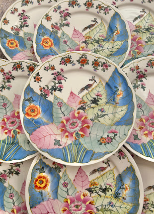 Vintage Tobacco Leaf Plates 10.5”