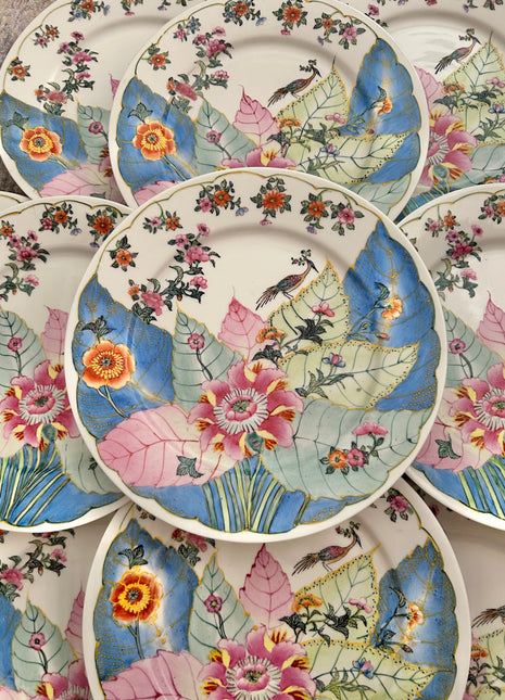 Vintage Tobacco Leaf Plates 10.5”