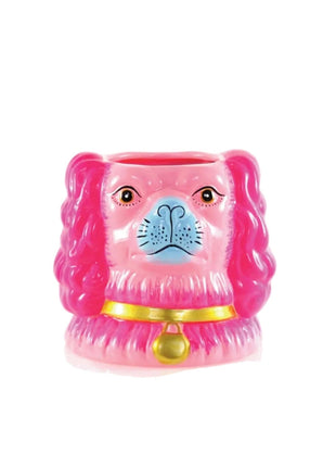 Dreamhouse Double Sided Staffie Vase Pink