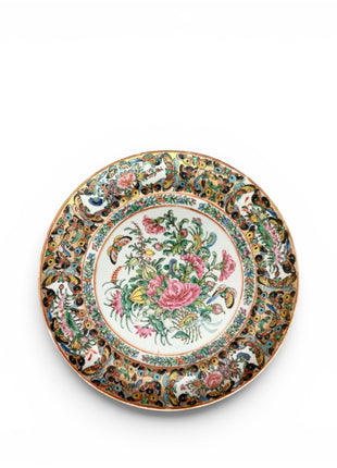 Antique Rose Canton/Thousand Butterflies Plate