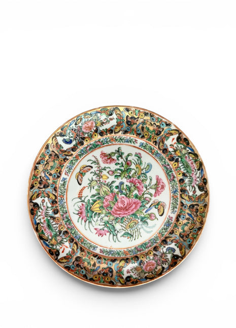 Antique Rose Canton/Thousand Butterflies Plate
