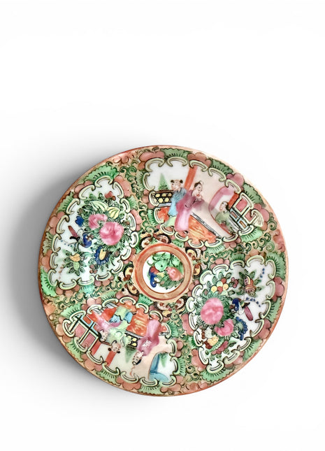 Antique Rose Medallion Plate 6.25”