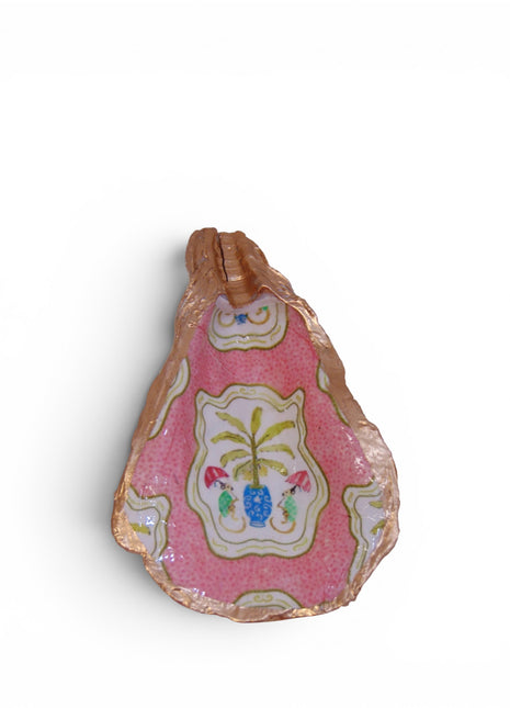 Designer Oyster Shell Bowl in Strawberry Monkey
