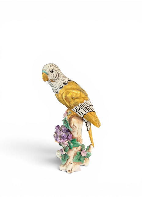Antique Edme Samson French Porcelain Gilt Parrot